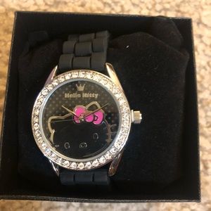 Hello kitty rhinestone watch